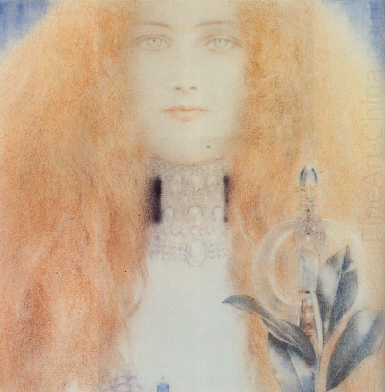 Fernand Khnopff Head of a Woman china oil painting image